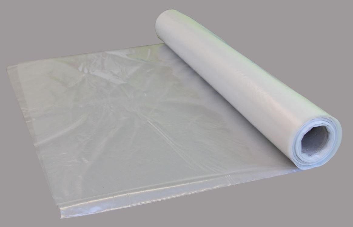 Plastikfolie PE transparent 0,02 mm, 4 x 100 m, Rollenbreite 1 m